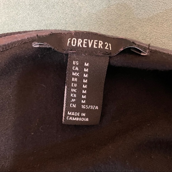 Forever 21 cropped off the shoulder top - Picture 3 of 3